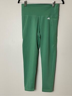adidas Womens Tight Fit High-Rise Capri  Aeroready Leggings Gym Yoga Training L